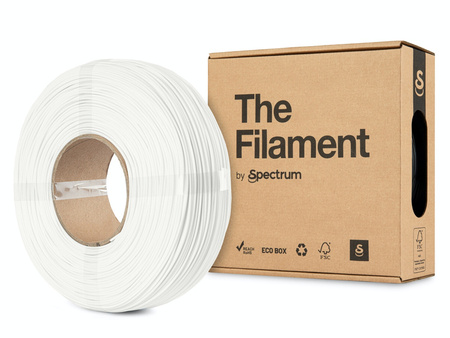 3D plastikas PLA baltas (trafic white) 1kg refill pakuotė The Filament by Spectrum