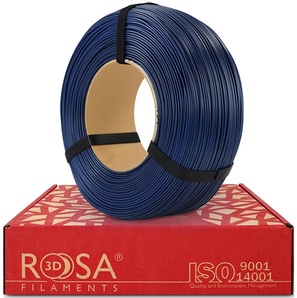 3D plastikas ASA mėlynas 1.75mm 1kg refill pakuotė Rosa3D