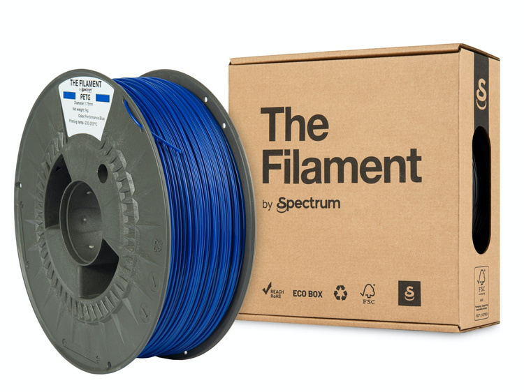 3D plastikas PET-G mėlynas (performance blue) 1kg The Filament by Spectrum