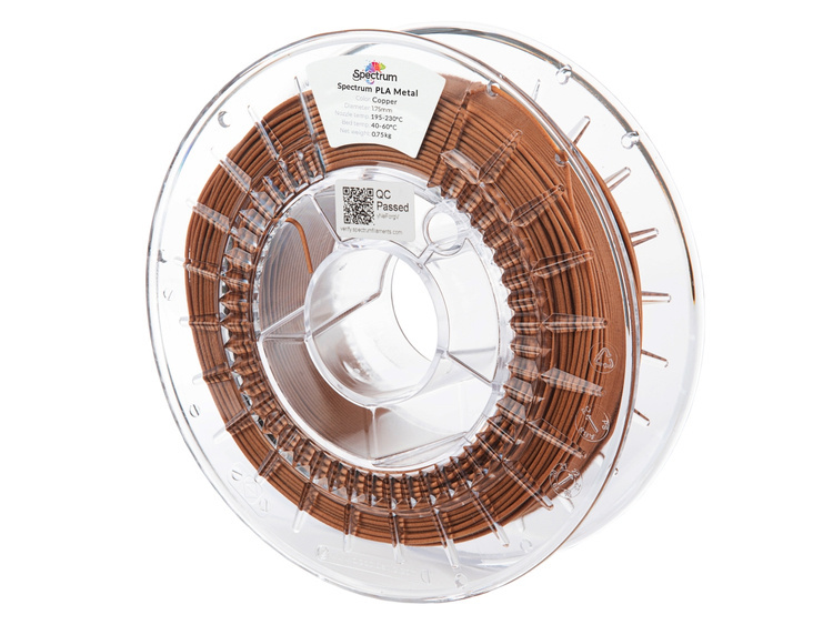 3D plastikas PLA metal su vario pudra 0.75kg Spectrum
