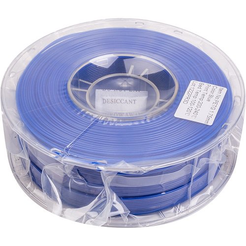 3D spausdinimo plastikas PETG, 1.75mm, 1kg, mėlynas