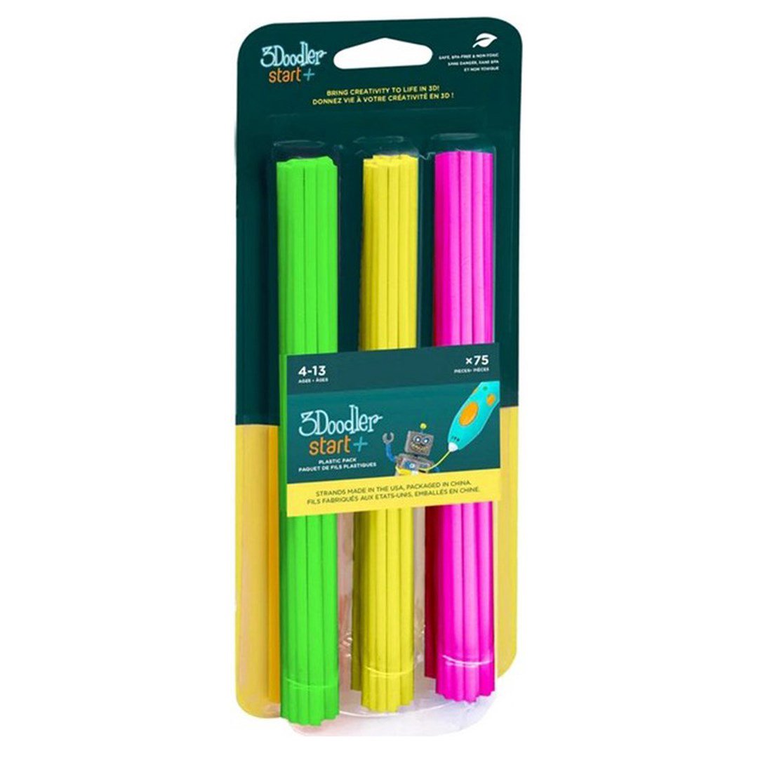 3Doodler Start 3DS-ECO-MIX4-75 eksploatacinė medžiaga 3D spausdintuvams Kompostuojamas plastikas Žal
