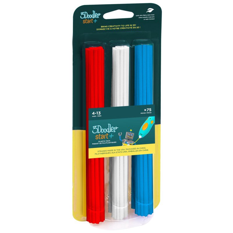 3Doodler Start 3DS-ECO-MIX1-75 eksploatacinė medžiaga 3D spausdintuvams Kompostuojamas plastikas Mėl