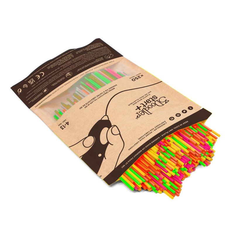 3Doodler Filament Start+ 250 neonrot neonorange neongruen neongelb neonpink""""Neon Kompostuojamas