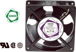 Ventiliatorius 120x120x38mm 230VAC 22W 161m³/h 44dBA su įv. SUNON RoHS