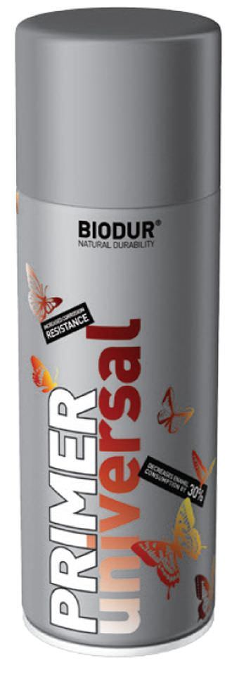 Purškiamas gruntas BIODUR UNIVERSAL, baltos sp., 400 ml