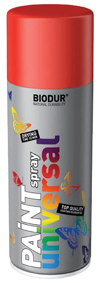 Purškiami emaliniai dažai BIODUR UNIVERSAL , geltonos sp., 400 ml