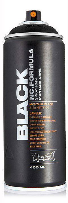 Purškiami dažai MONTANA 9001, Black, 400 ml