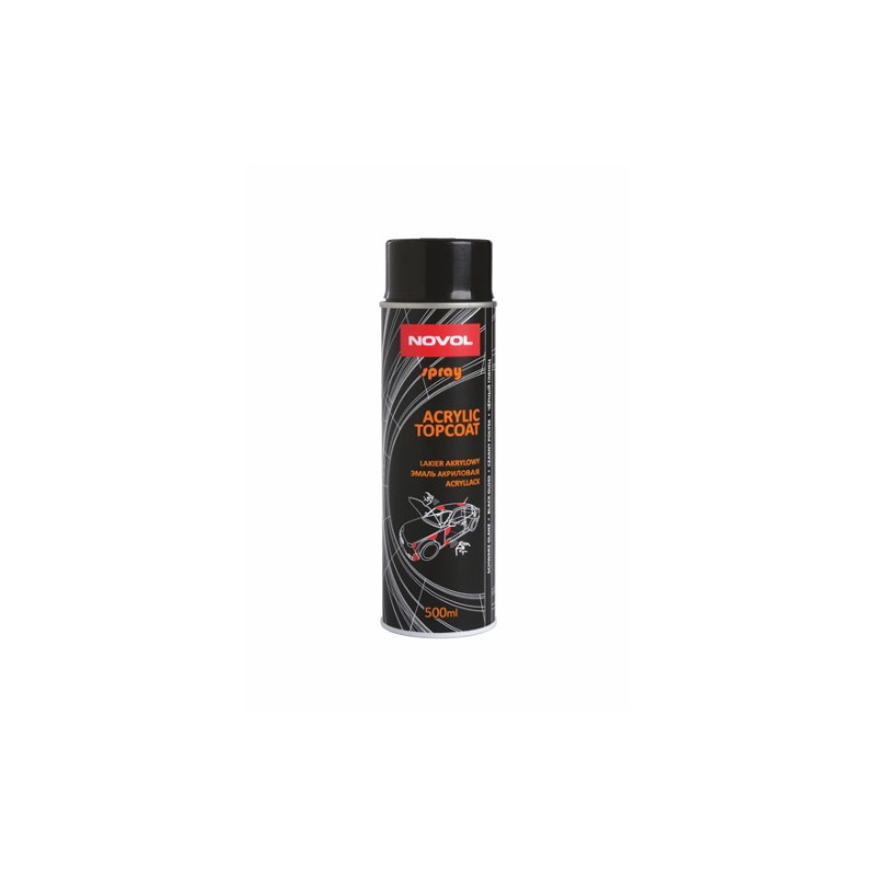 Juodi blizgūs dažai BLACK GLOSS aerozoliniai 500ml