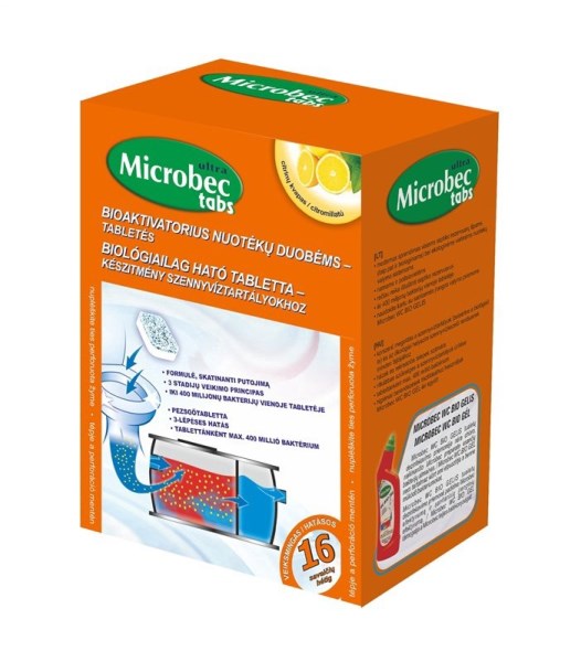 Tabletės nuotekų duobėms Microbec 20 g