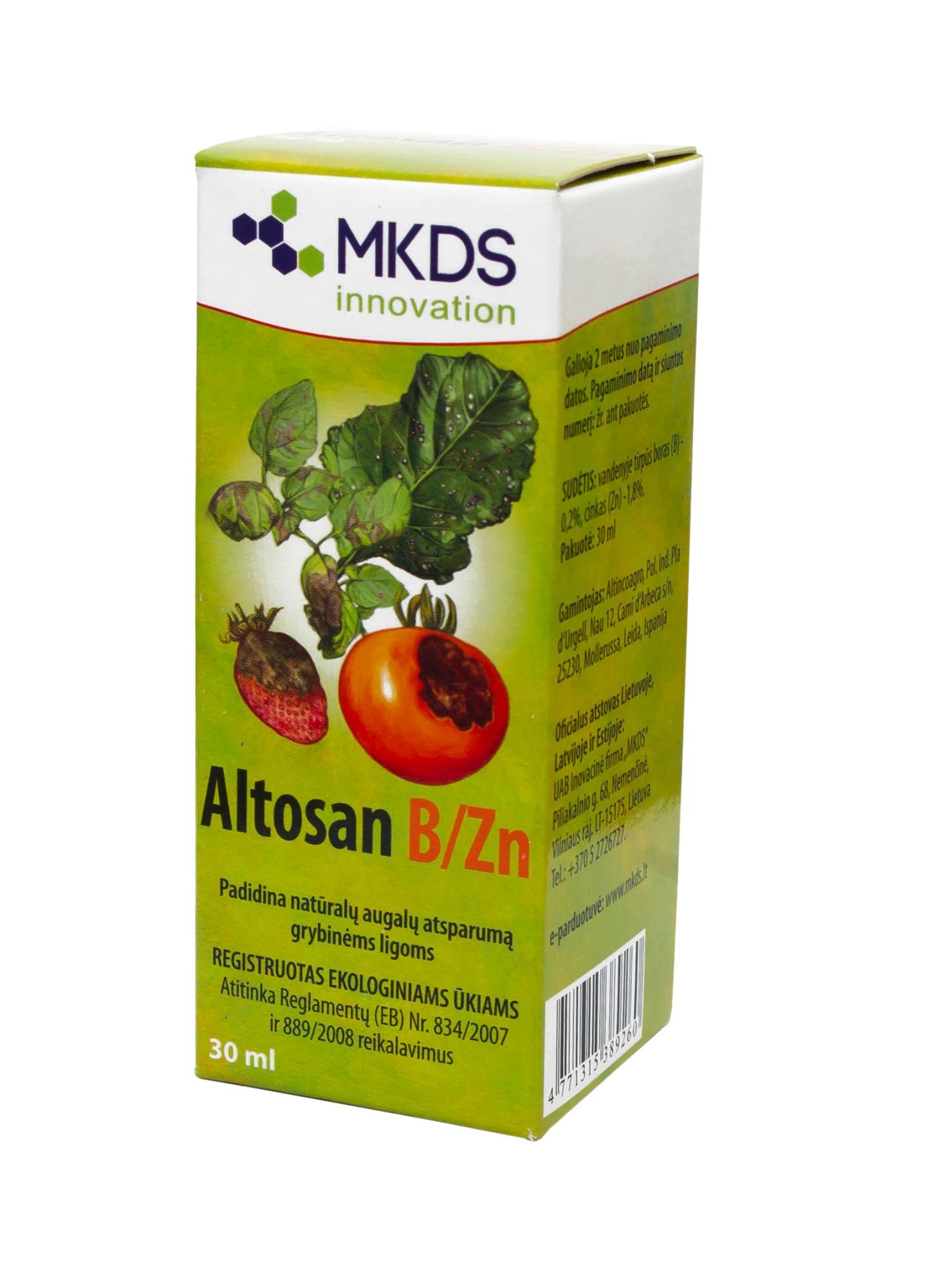 Trąšos ORGANIC GARDEN ALTOSAN, nuo grybinių ligų, 30 ml