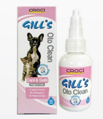 CROCI GILL'S OTO-CLEAN Ausų Valiklis 50ml
