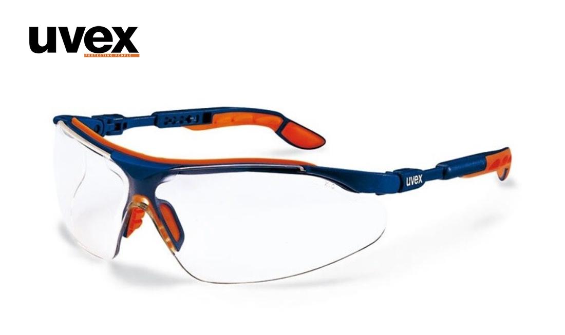Apsauginiai akiniai UVEX I-vo Spectacles Clear/Blue/Orange BLT išsiuntimas 1-3 d.