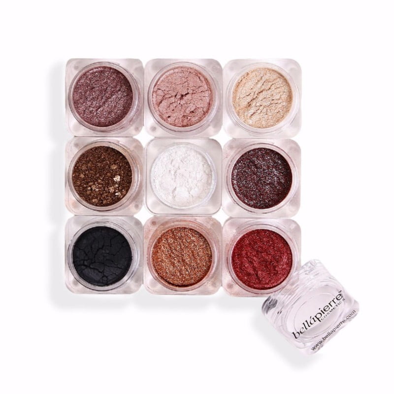 Birių mineralinių dažų rinkinys Bellapierre Shimmer 9 Stack - Bella ST002, 15,75 g