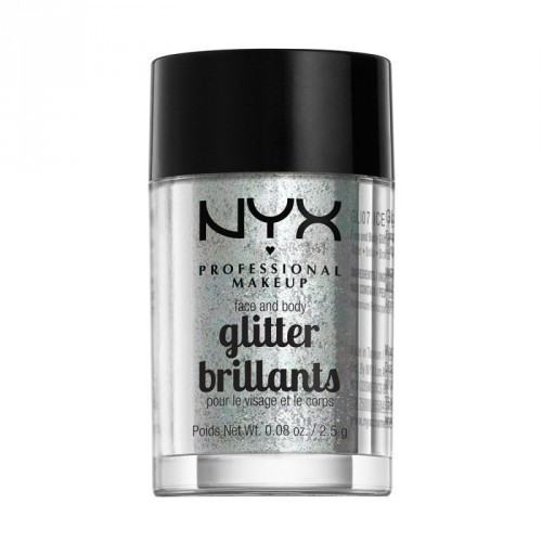 NYX Professional Makeup Face & Body Glitter Kūno ir veido blizgis, Ice