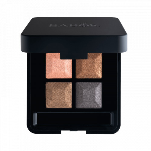 Babor Eye Shadow Quattro Šilkinės tekstūros 4 atspalvių akių šešėlių paletė, 02 Smokey