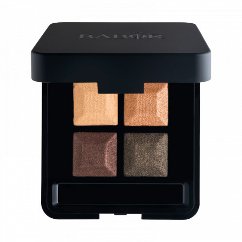 Babor Eye Shadow Quattro Šilkinės tekstūros 4 atspalvių akių šešėlių paletė, 03 Shiny