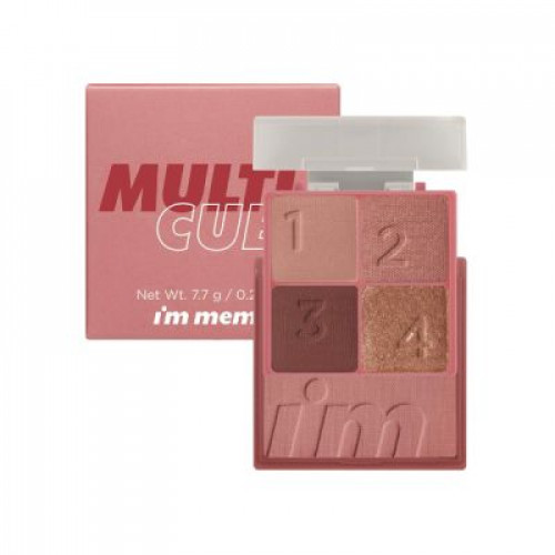I'M MEME Multi Cube Eyeshadow Šešėlių paletė, 04 Glam Rose