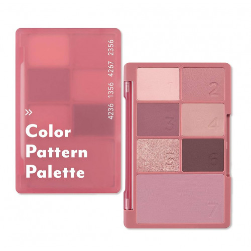 I'M MEME Color Pattern Palette Akių šešėlių ir skaistalų paletė, 002 Petal Pattern