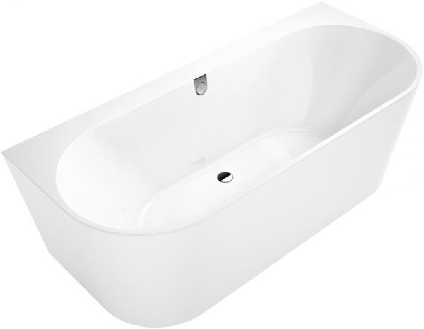 Villeroy&Boch glaudžiama prie sienos vonia Oberon 2.0 Duo 1800x800 mm su panele balta Quaryl®