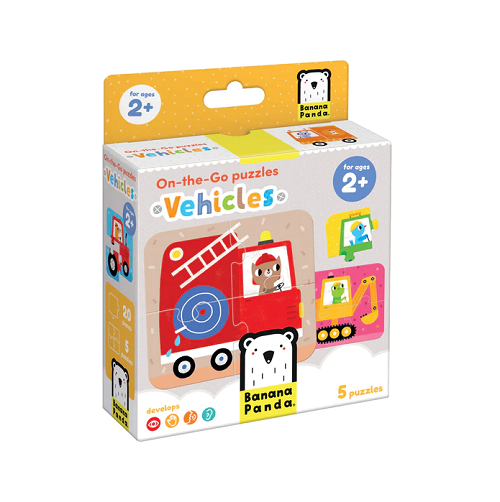 BananaPanda On-the-Go Puzzles Vehicles 2+