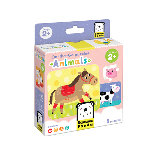 BananaPanda On-the-Go Puzzles Animals 2+