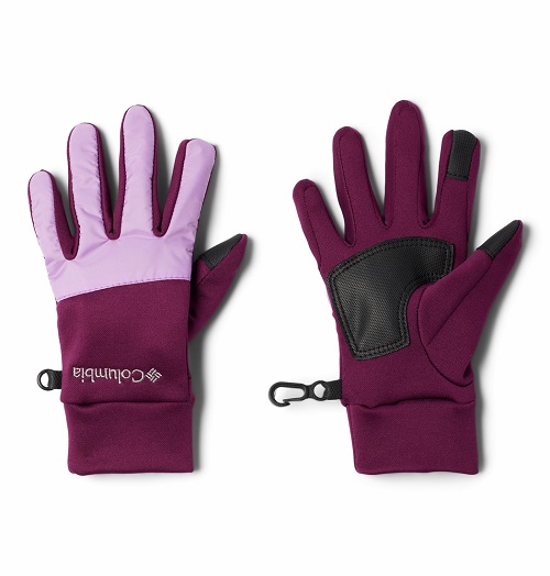 Columbia pirštinės Youth Cloudcap™ Fleece Gloves. Spalva tamsiai bordinė / alyvinė