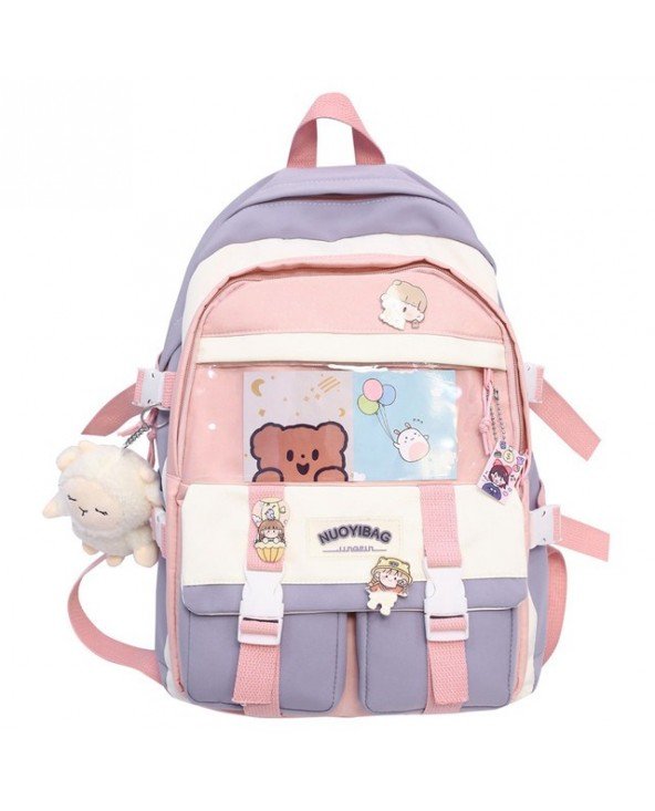 Studentų Schoolbags didelės talpos nailono vandeniui atspari kelių kišenių kuprinė
