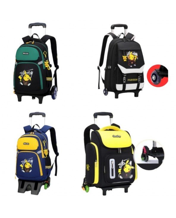 Pokemon mokyklos krepšys kuprinė vežimėlis mokyklos krepšys kelionės krepšys vandeniui atsparus mokyklos kuprinė