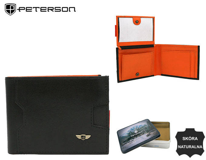 Natūralios odos piniginė vyrams Peterson PT228