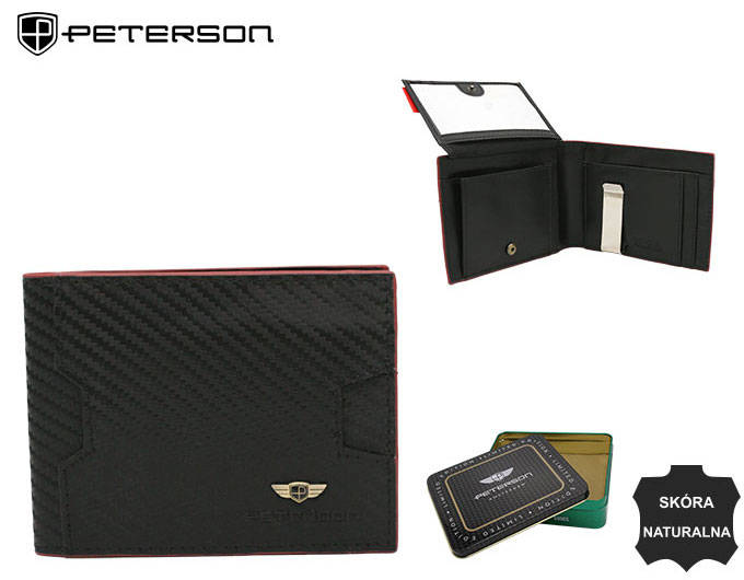 Natūralios odos piniginė vyrams Peterson PT229
