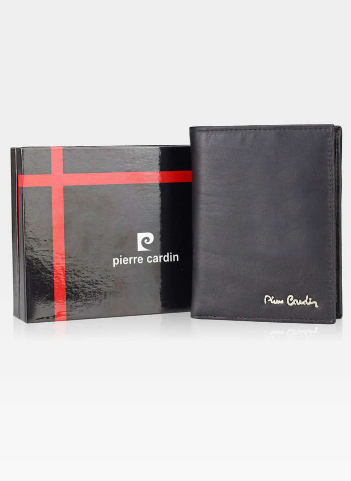 Vyriška odinė piniginė Pierre Cardin Tilak60 331, juoda