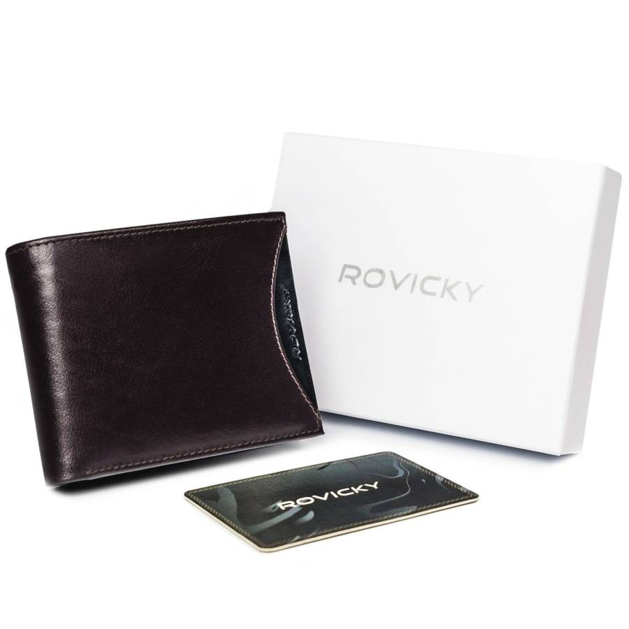Vyriška odinė piniginė Rovicky RV47