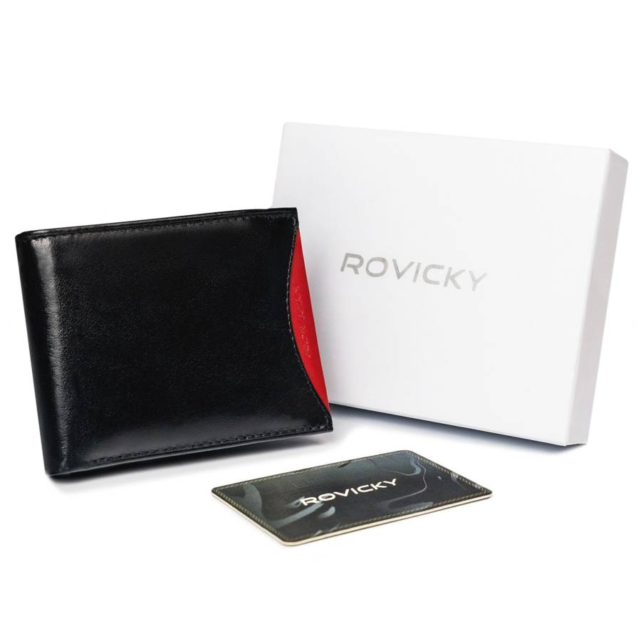 Vyriška odinė piniginė Rovicky RV45