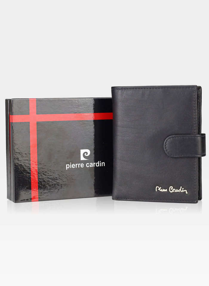 Vyriška odinė piniginė Pierre Cardin Tilak60 326A, juoda