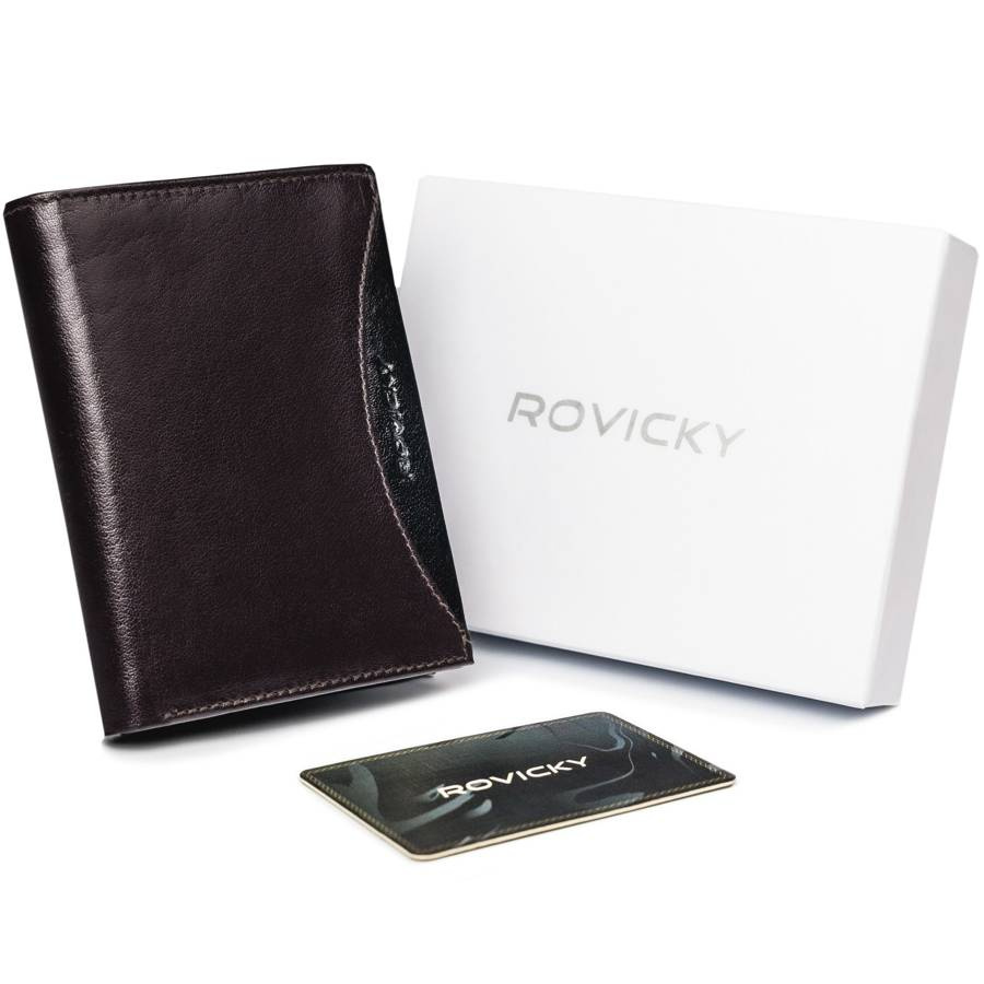 Vyriška odinė piniginė Rovicky RV38