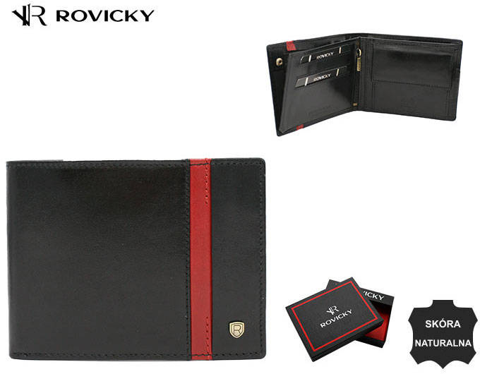 Vyriška odinė piniginė Rovicky RV157