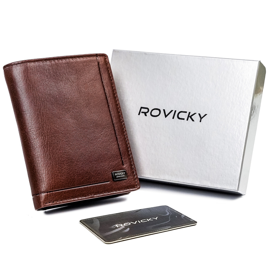 Vyriška odinė piniginė Rovicky RV86