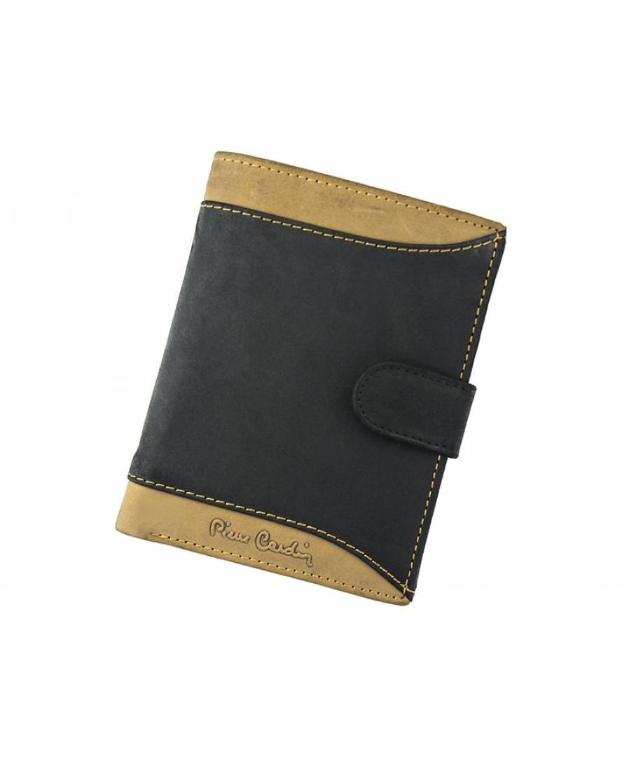 Vyriška odinė piniginė Pierre Cardin TILAK13 331 RFID Nero