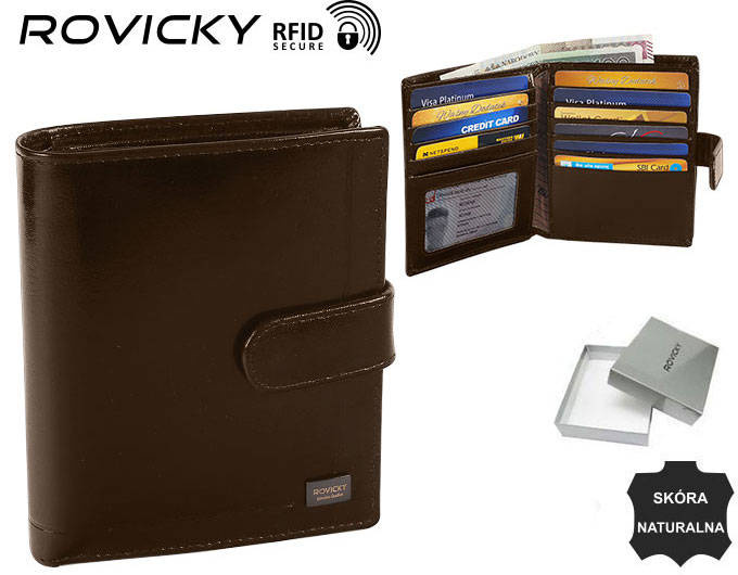 Vyriška odinė piniginė Rovicky RV82