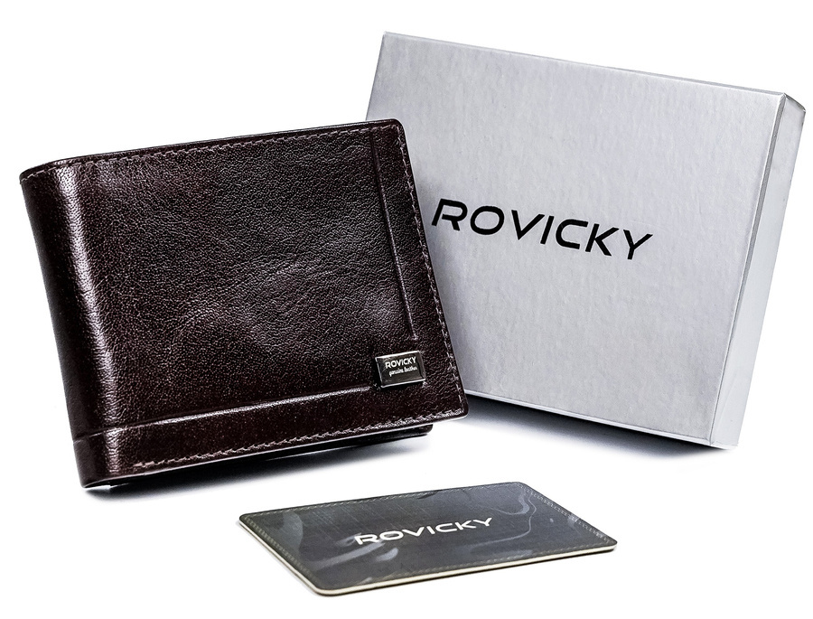 Vyriška odinė piniginė Rovicky RV129