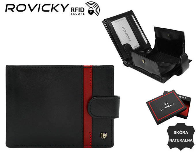 Vyriška odinė piniginė Rovicky RV114