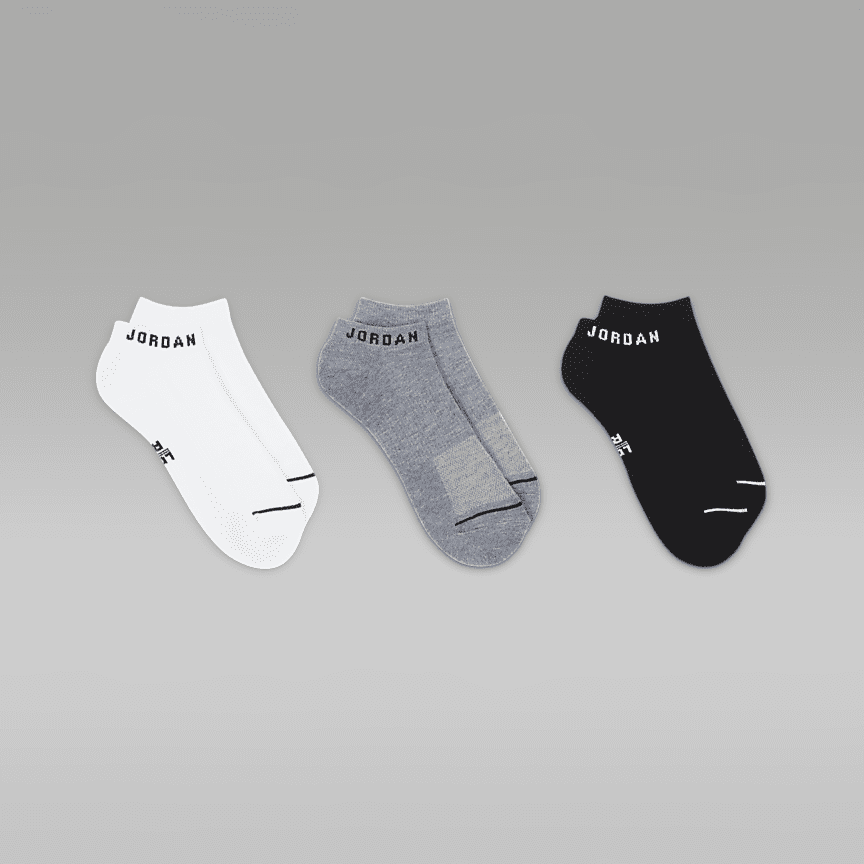 Jordan Everyday No-Show Dri-Fit Kojinės (3 Poros) - Dydis S (DX9656-911 Kojinės)
