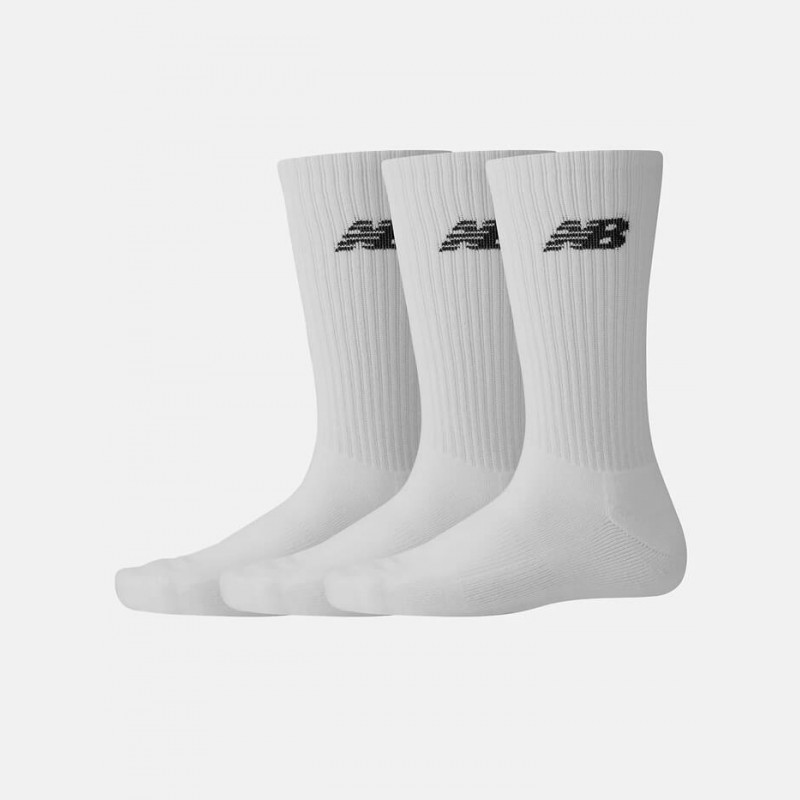 New Balance Everyday Crew Kojinės (3 Poros) - Dydis L (LAS33863-WT Kojinės)