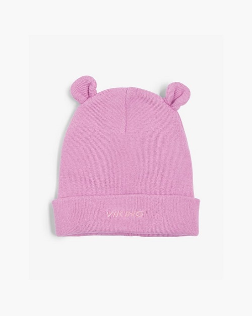 Naujiena! Viking pavasario - rudens kepurė Play Kids Cotton Beanie Ears. Spalva levandų