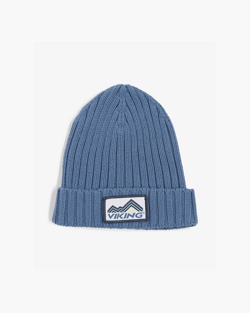 Naujiena! Viking pavasario - rudens kepurė Play Kids Cotton Beanie. Spalva jūros mėlyna