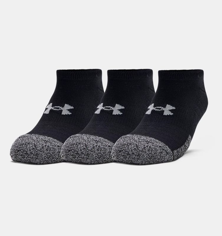 Under Armour HeatGear No Show kojinės (3 poros) - Dydis XL (1346755-001 Kojinės)