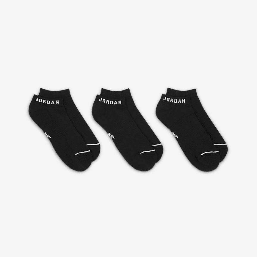 Jordan Everyday No-Show Dri-Fit Kojinės (3 Poros) - Dydis 46 (DX9656-010 Kojinės)