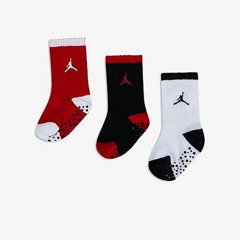 Jordan Speckle Crew Kojinės Neslystančiu Padu (3 Poros) - Dydis 12-24 M (NJ0272-023 Kojinės)