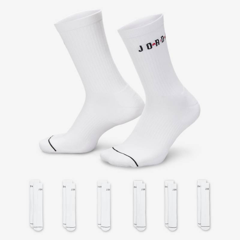 Jordan Everyday Crew Dri-Fit Kojinės (6 Poros) - Dydis S (FZ2051-100 Kojinės)
